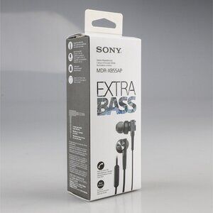 NWT SONY Headphones  MDR-XB55A In-ear earbuds remote mic - open box
